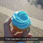 Students sent in photos of their Founders Day cupcakes